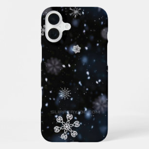 Coque iPhone 16 Plus Le Noël de SlipperyJoe, hiver magique paisible à