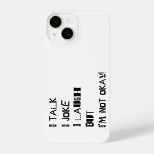 Coque Pour iPhone 14 Le poids du rire - Sensibilisation à la santé ment
