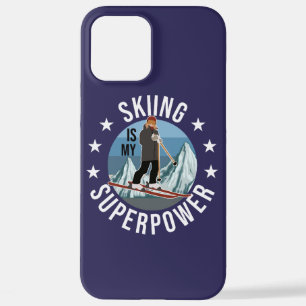 Coque iPhone 12 Pro Max Le Ski Est Ma Superpuissance