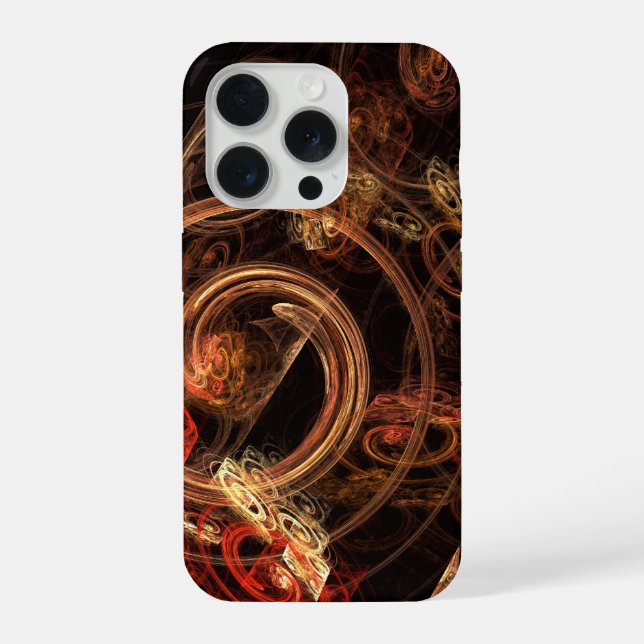 Coque iPhone Le son de la musique Art Abstrait (Verso)