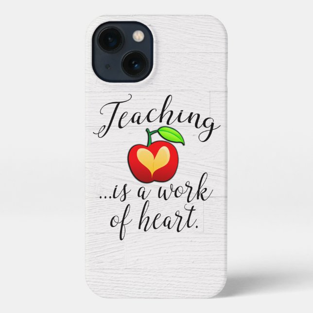 Coque iPhone L'enseignement est une oeuvre de reconnaissance de (Verso)