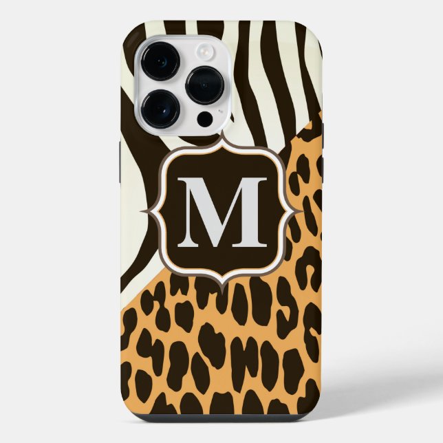 Coque iPhone Léopard et zèbre (Verso)