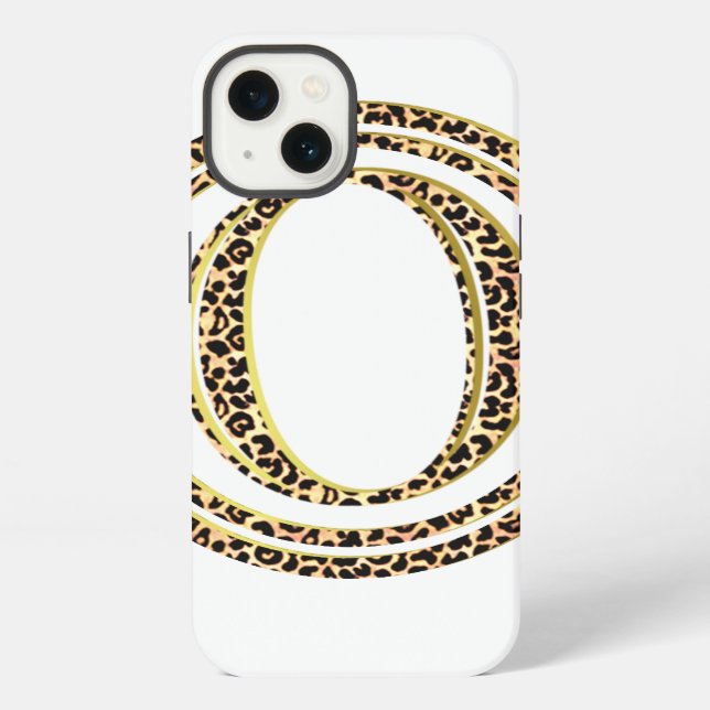 Coque iPhone Leopard O (Verso)