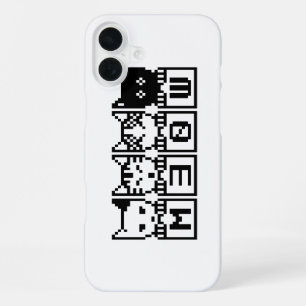 COQUE iPhone 16 PLUS LES CHATS M30W 8 BITS