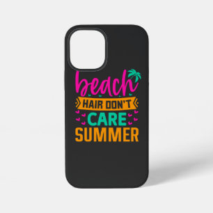 Coque iPhone 12 Mini Les cheveux de plage ne se soucient pas été-54804