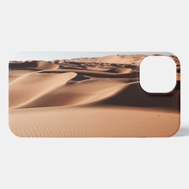 Coque iPhone Les déserts | Dunes de sable des Émirats arabes un (Verso Horizontal)