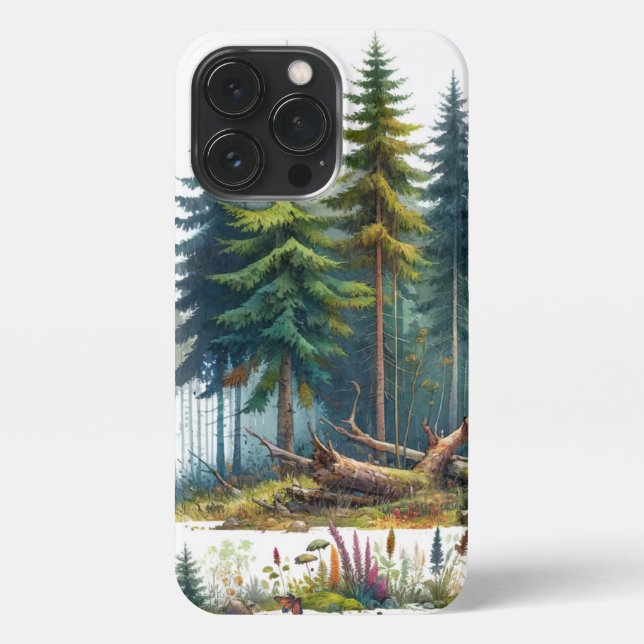 Coque iPhone Les murmures de la forêt (Verso)