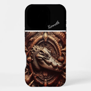 Coque iPhone 16 Pro Max L'étreinte de l'alligator