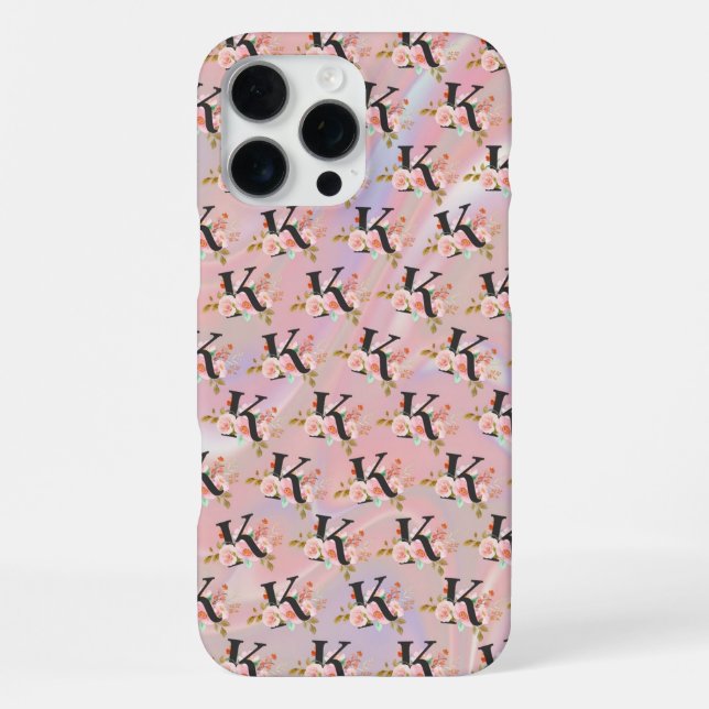 Coque iPhone Lettre K (Verso)