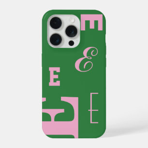 Lettre personnalisée, monogramme Color Pop, vert e
