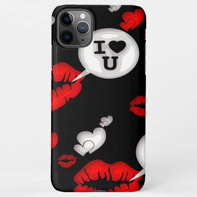 Coque iPhone Lèvres et amour (Dos)
