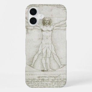 Coque iPhone 16 Plus L'Homme de Vitruve de Léonard de Vinci
