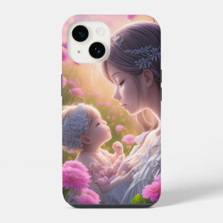 Coque Pour iPhone 14 Lien émotionnel entre un bébé et une femme