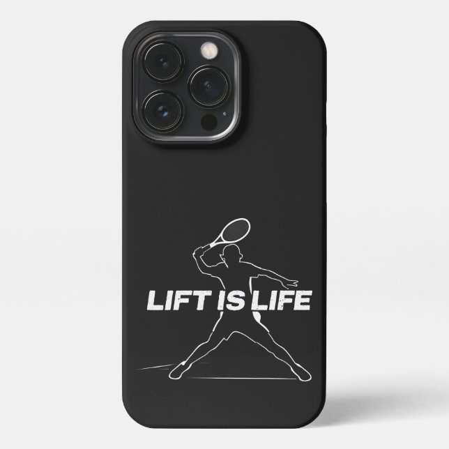 Coque iPhone Lift is Life pour les fans de tennis (Verso)