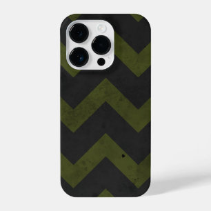 Coque Pour iPhone 14 Plus Lignes de motif en chevron vintage gris foncé de l