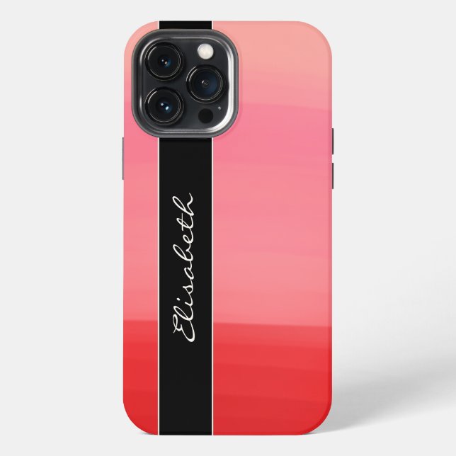 Coque iPhone Lignes rouges (Verso)