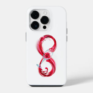 Coque Pour iPhone 14 Plus L'infini avec du vin rouge