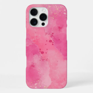Coque iPhone 16 Pro Max Linktree Aquarelle Rose |