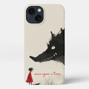 Etui iPhone 13 Little Red Riding Hoos & Evil Wolf