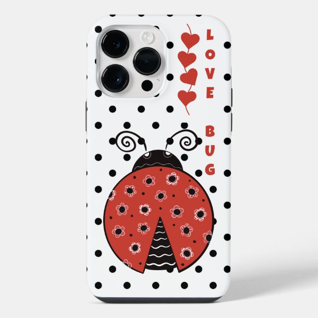 Coque iPhone Log Bug Ladybug Tough Phone Case (Verso)