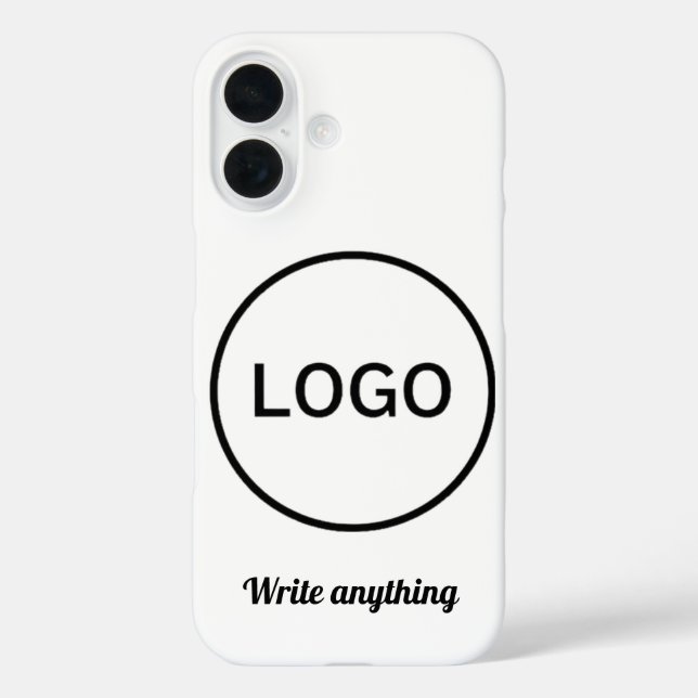 coque iphone logo circulaire monochrome minimalist (Verso)