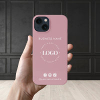 Logo d'entreprise personnalisé et médias sociaux m