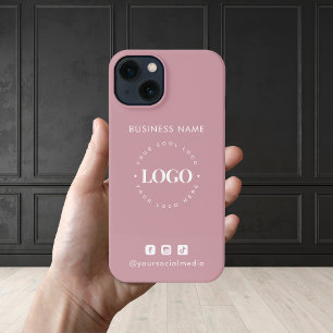 Etui iPhone 13 Logo d'entreprise personnalisé et médias sociaux m