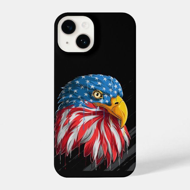 Coque iPhone Logo USA American Bald Eagle (Verso)
