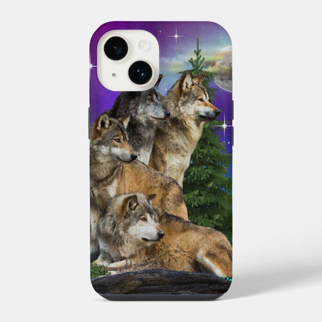 Coque iPhone Loup (Verso)
