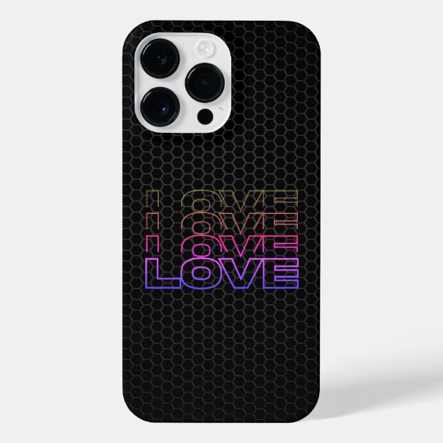 Coque iPhone Love - Electro Edition (Verso)