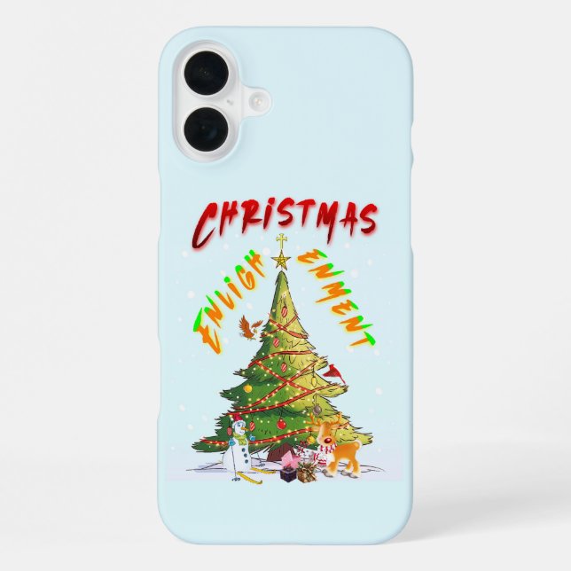 Coque iPhone Lumière de Noël (Verso)
