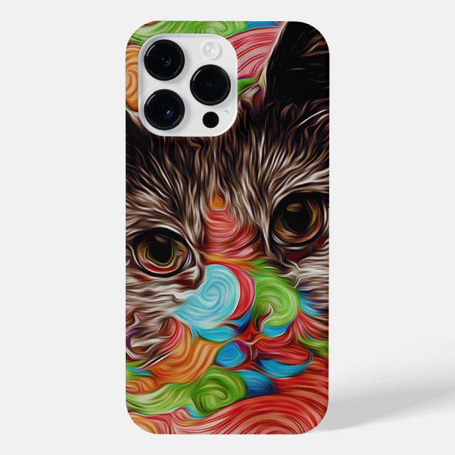 Coque iPhone "Luna Lola" Kitty iPhone 11 12 13 14 Coque (Verso)