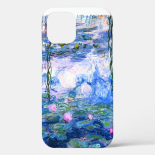 Coque iPhone 12 Lys d'eau rose Monet