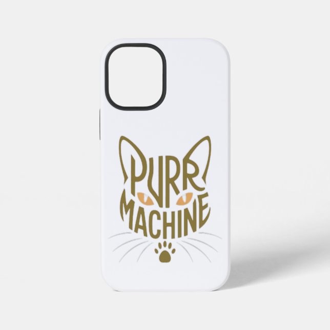 Coque iPhone machine à ronronner (Verso)