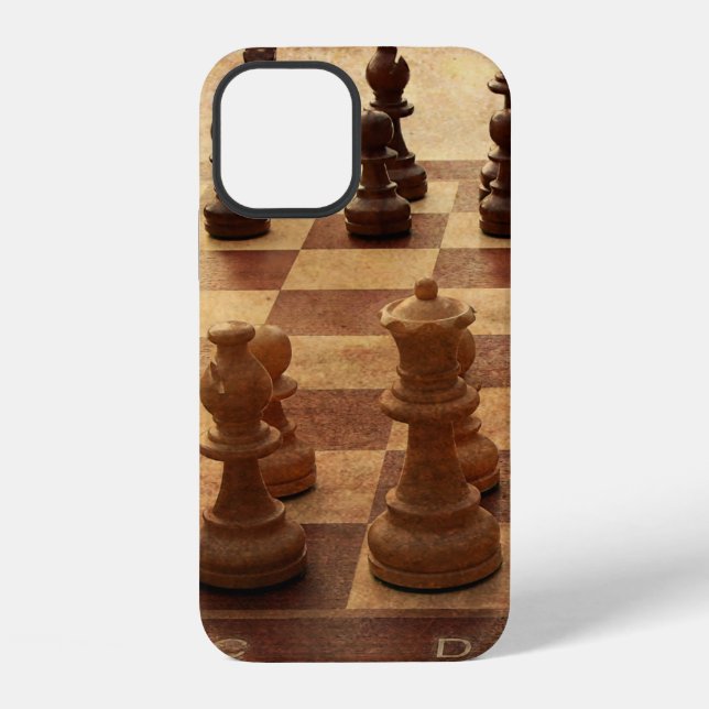 Coque iPhone Macro du tableau d'échecs (Verso)