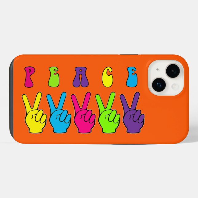 Coque iPhone Mains de paix (Verso Horizontal)