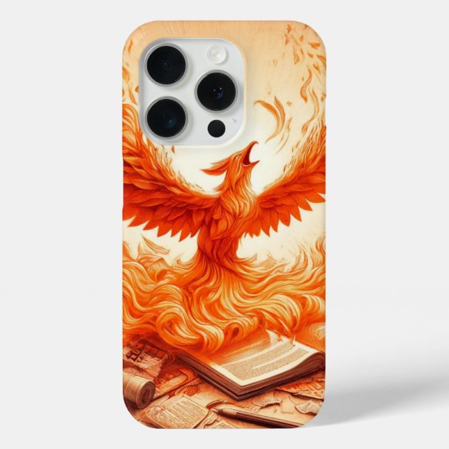 Coque iphone Majestic Orange Dragon Bird (Verso)