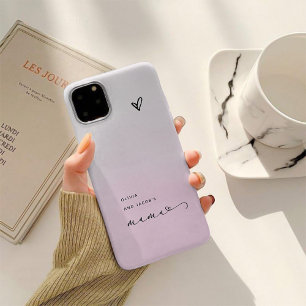 Coque Pour iPhone 14 Mama Écriture chic et cœur avec les noms des enf