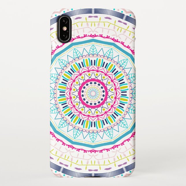 Coque iPhone mandala coloré (Dos)