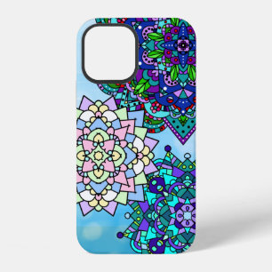 Coque iPhone 12 Mandalas Colorés 