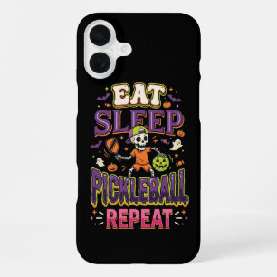 Coque iPhone 16 Plus Manger Dormir Pickleball Répéter Pickleball