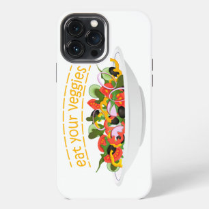 Etui iPhone 13 Pro Max Manger vos légumes Citation mélange de salade fraî
