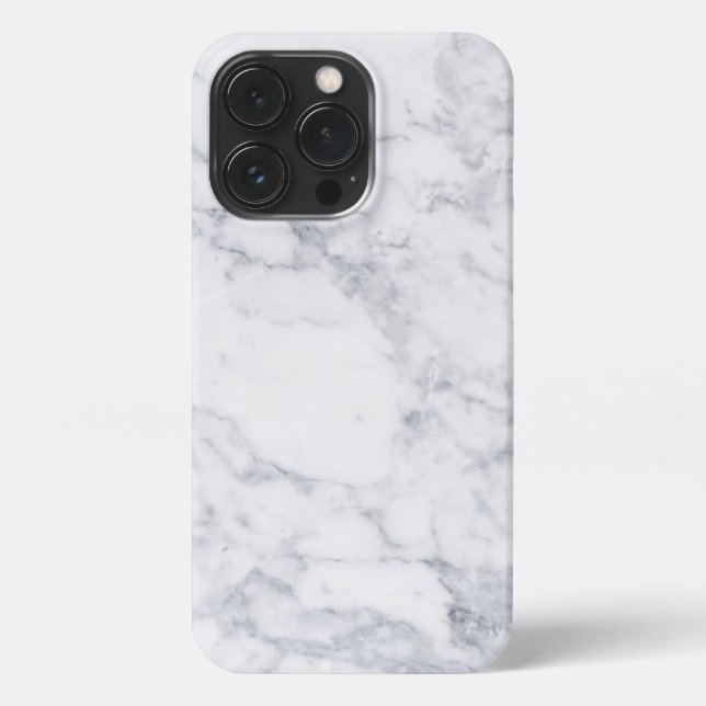 Coque iPhone Marbre blanc (Verso)