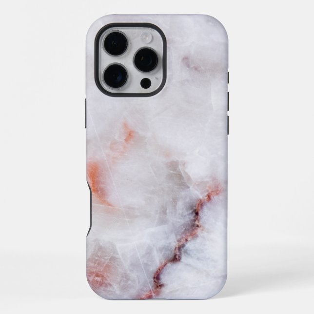 Coque iPhone Marbre Blanc  (Verso)