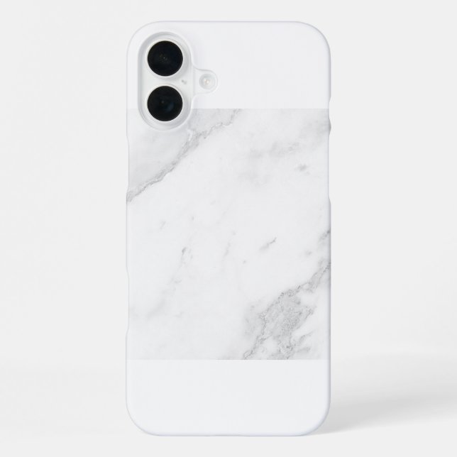 Coque iPhone Marbre Blanc (Verso)