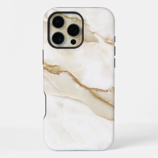 Coque iPhone Marbre Blanc  (Verso)