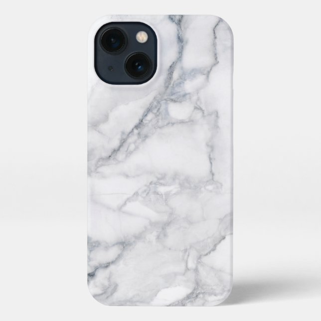 Coque iPhone Marbre blanc Carrara Texture (Verso)