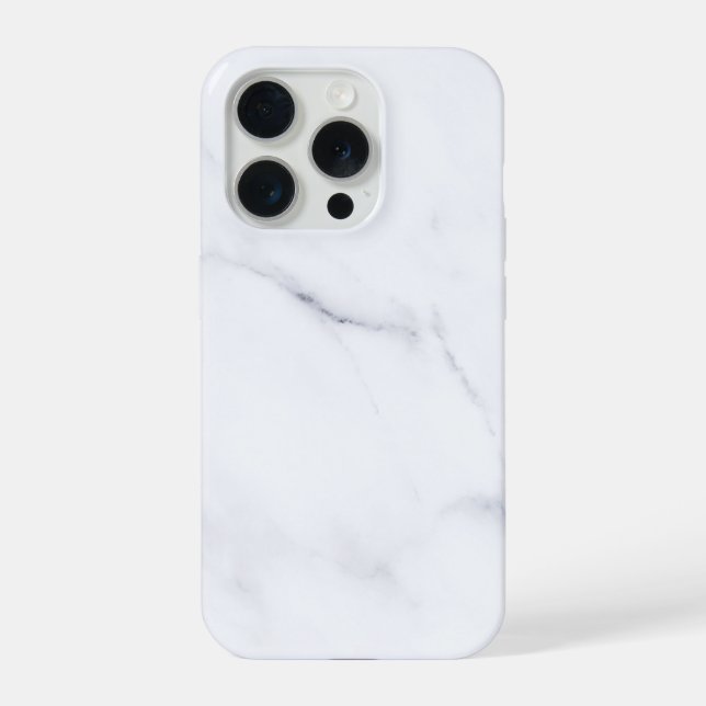 Coque iPhone Marbre Blanc Moderne (Verso)