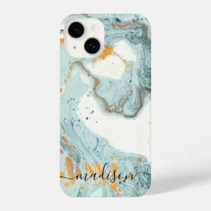 Coque Pour iPhone 14 Marbre et Parties scintillant Abstrait