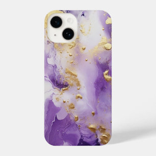 Coque Pour iPhone 14 Marbre Lilac Haze